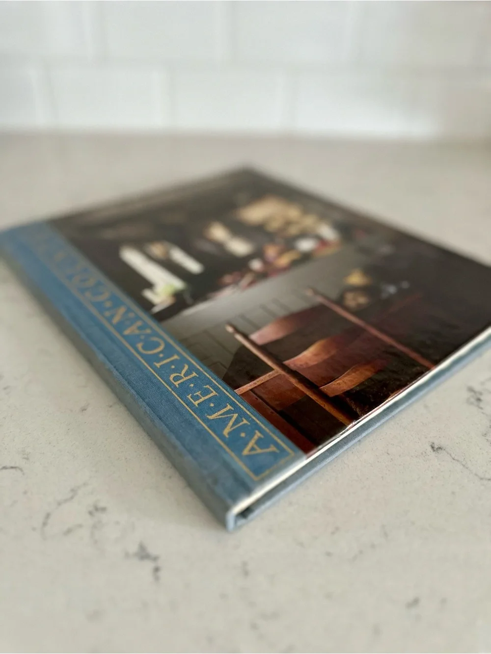 American Country The Country Kitchen Hardback Coffee Table Book- Blue Cover